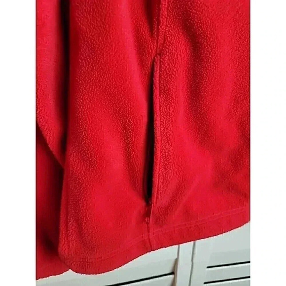 Columbia Red Fleece Zippered Jacket Front Pockets Ladies Size XL Excellent Condi - Picture 4 of 7